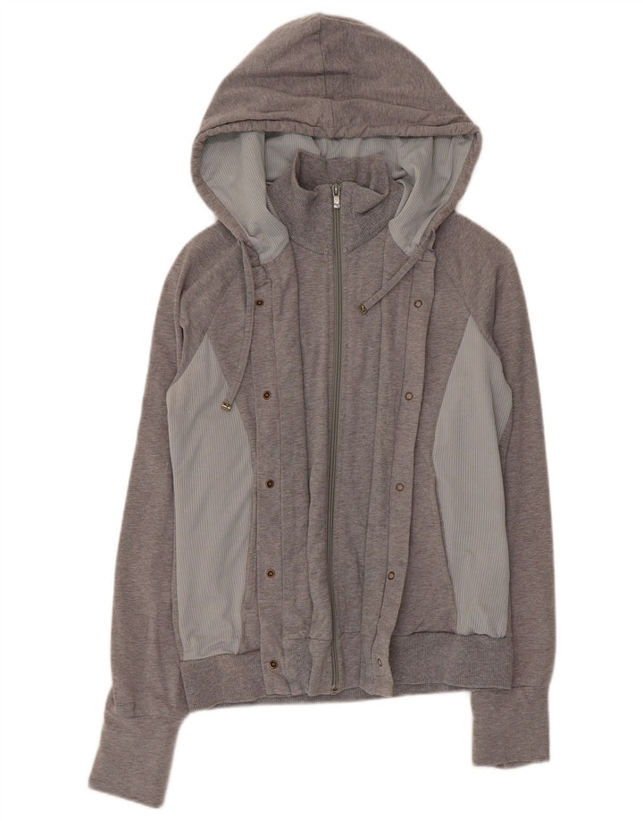 Damski sweter Puma z kapturem i zamkiem UK 12, średni szary, blok kolorów