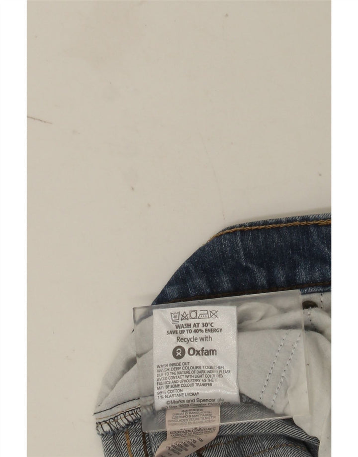 Marks & Spencer Męskie proste dżinsy W32 L31 Niebieskie bawełniane