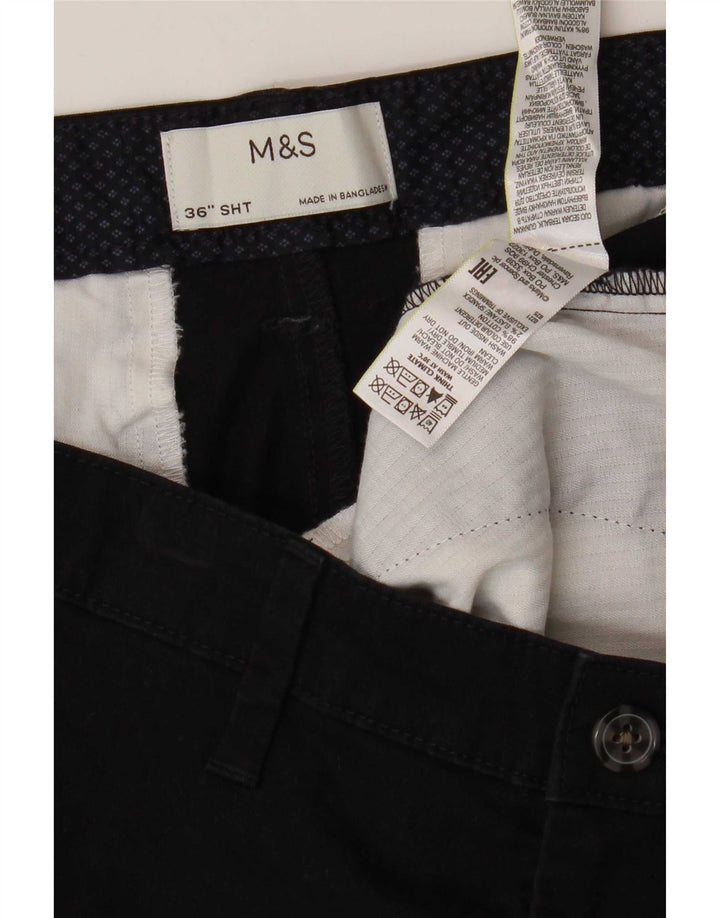 Marks & Spencer Męskie spodenki Chino W36, duże, granatowe, bawełniane