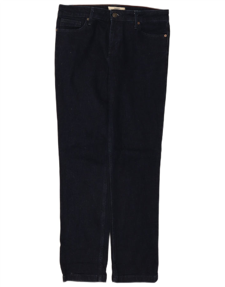 Damskie proste dżinsy White Stuff UK 12 Medium W32 L30 Granatowa bawełna