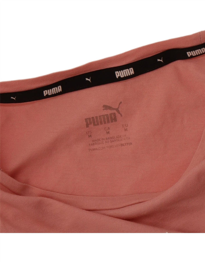 PUMA Womens Graphic T-Shirt Top UK 14 Medium Pink