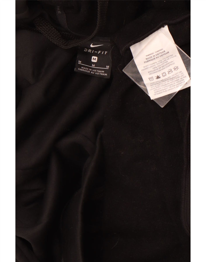 Męski sweter z kapturem NIKE Dri Fit, średni czarny poliester