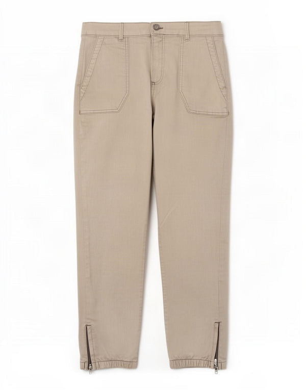Marks & Spencer Damskie spodnie cargo z wysokim stanem UK 12 Medium W30 L25 Beżowe
