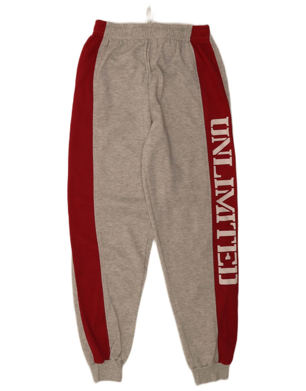 Damskie spodnie dresowe w stylu vintage z grafiką Joggers UK 6 XS Szary blok kolorów