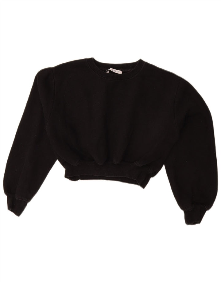 Bluza damska Zara Crop Jumper UK 10 Small Black