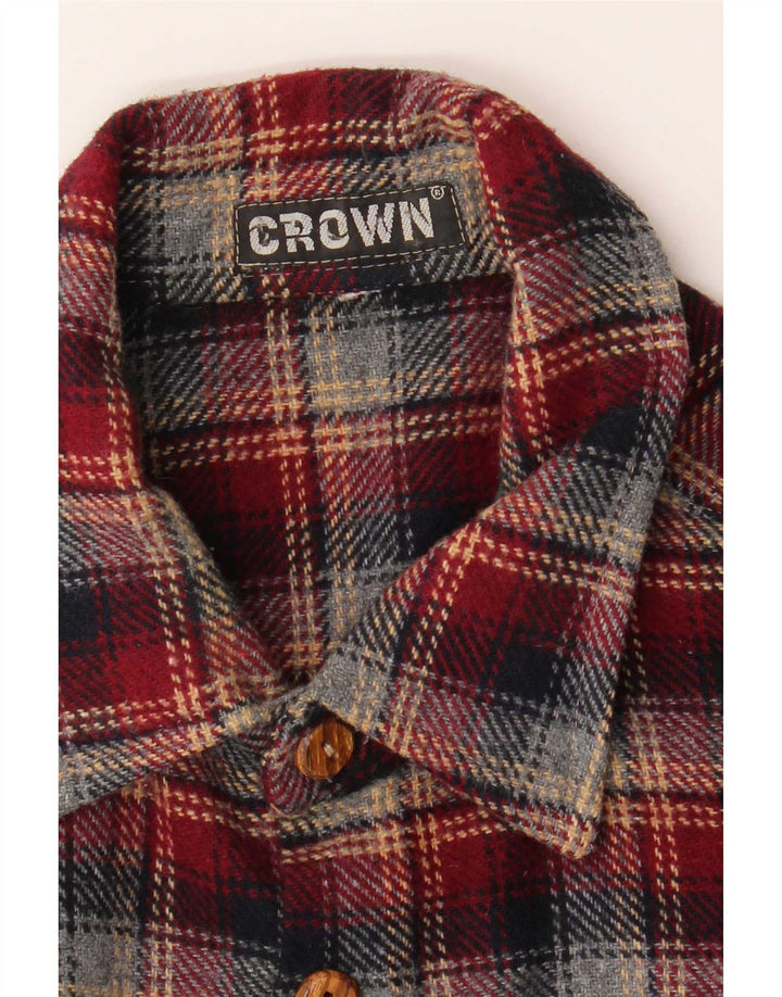 Koszula flanelowa męska Crown, w średnią czerwoną kratkę