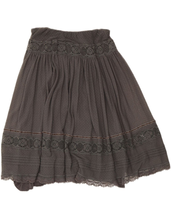 Spódnica plisowana damska Zara Medium W28 w szare paski