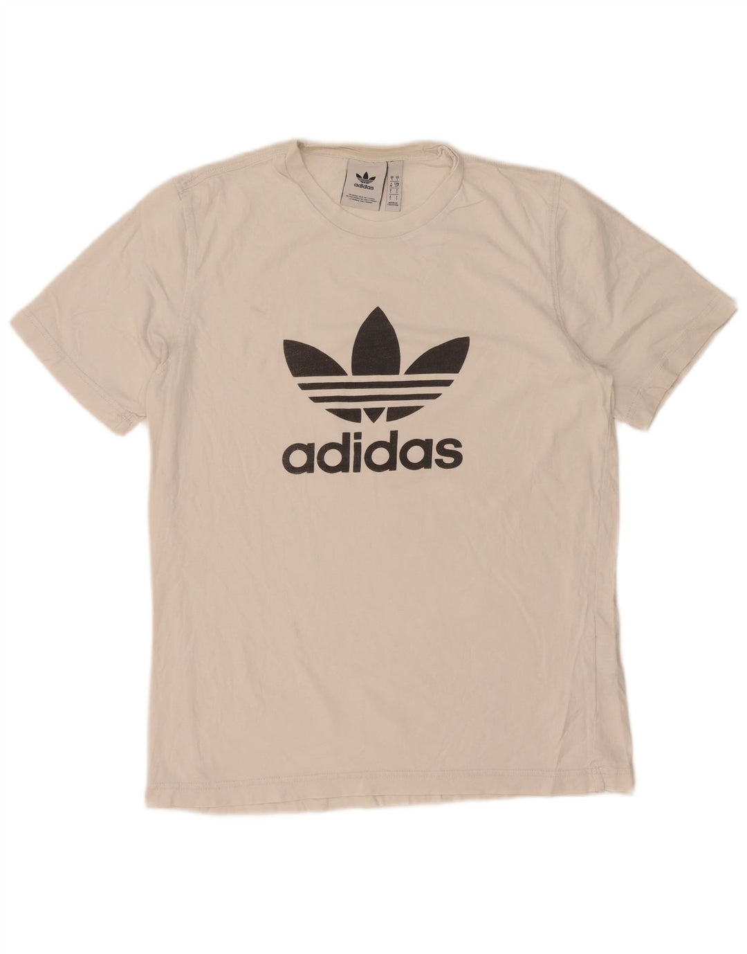 Męska koszulka z grafiką Adidas, mała, biała, bawełniana