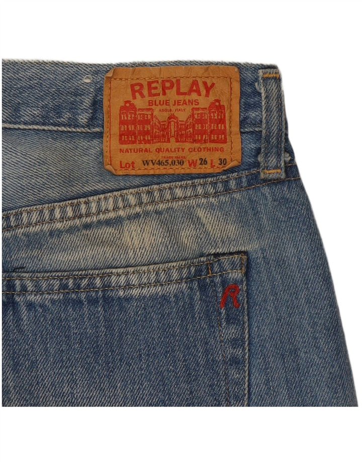 Damskie jeansy Bootcut Replay W26 L30 Niebieskie