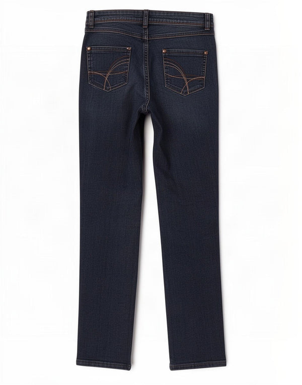 Damskie jeansy proste M&Co UK 8 Small W28 L29 Niebieskie