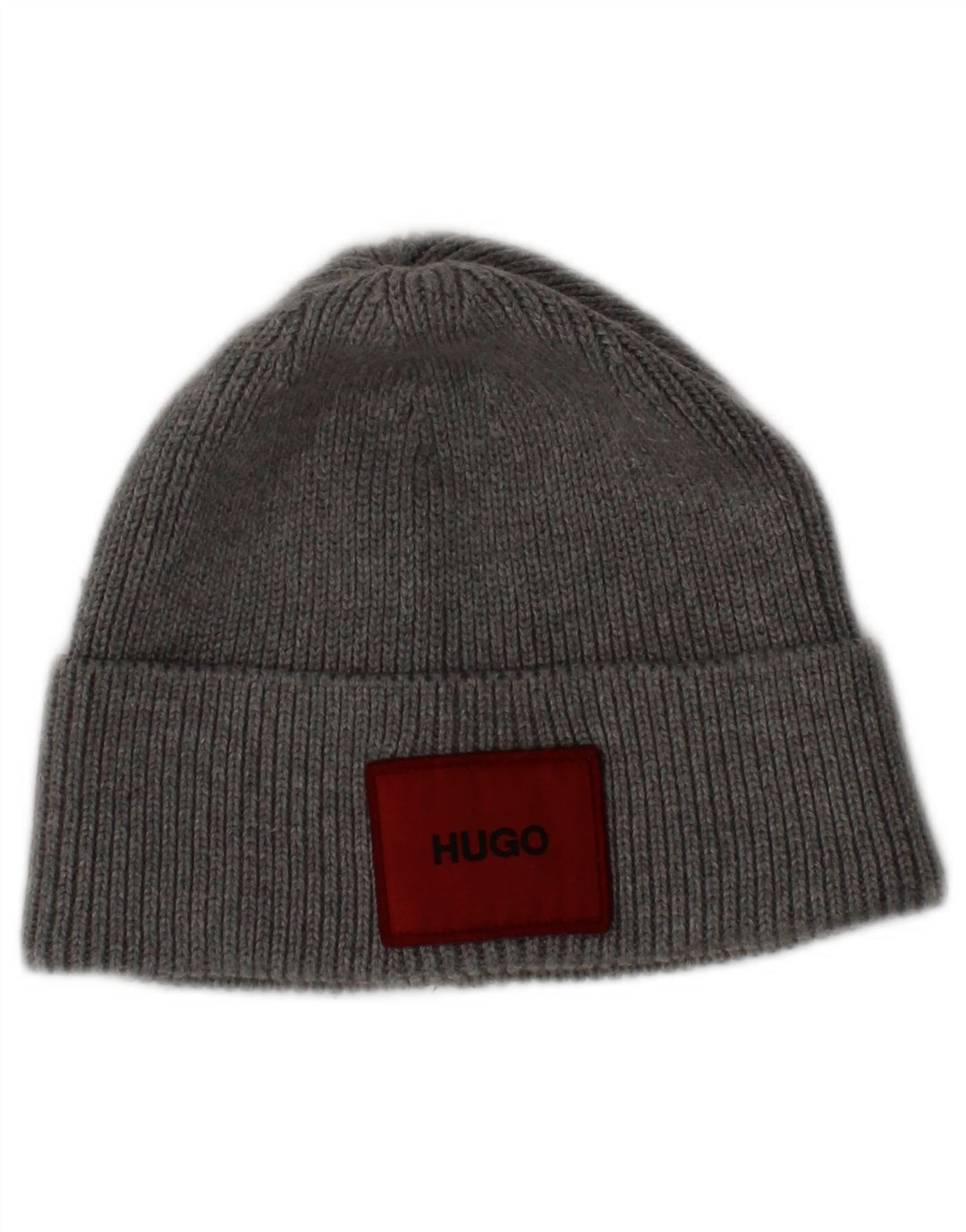 Męska dzianinowa czapka Beanie Hugo Boss w jednym rozmiarze, szare logo