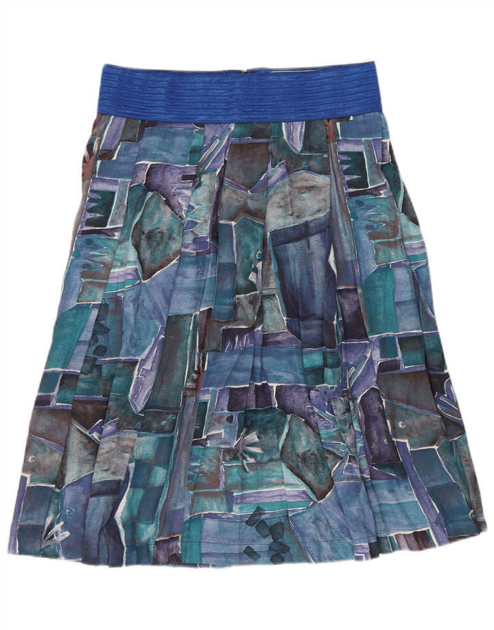 Damska spódnica w kształcie litery A w stylu vintage W26 Mały wielobarwny patchwork
