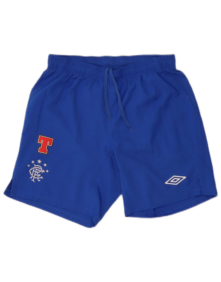 Męskie spodenki sportowe UMBRO z grafiką, średni niebieski poliester