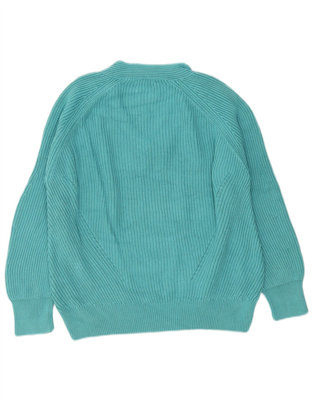 Sweter damski Massimo Dutti Oversize z dekoltem w kształcie litery V, UK 14, średni turkus