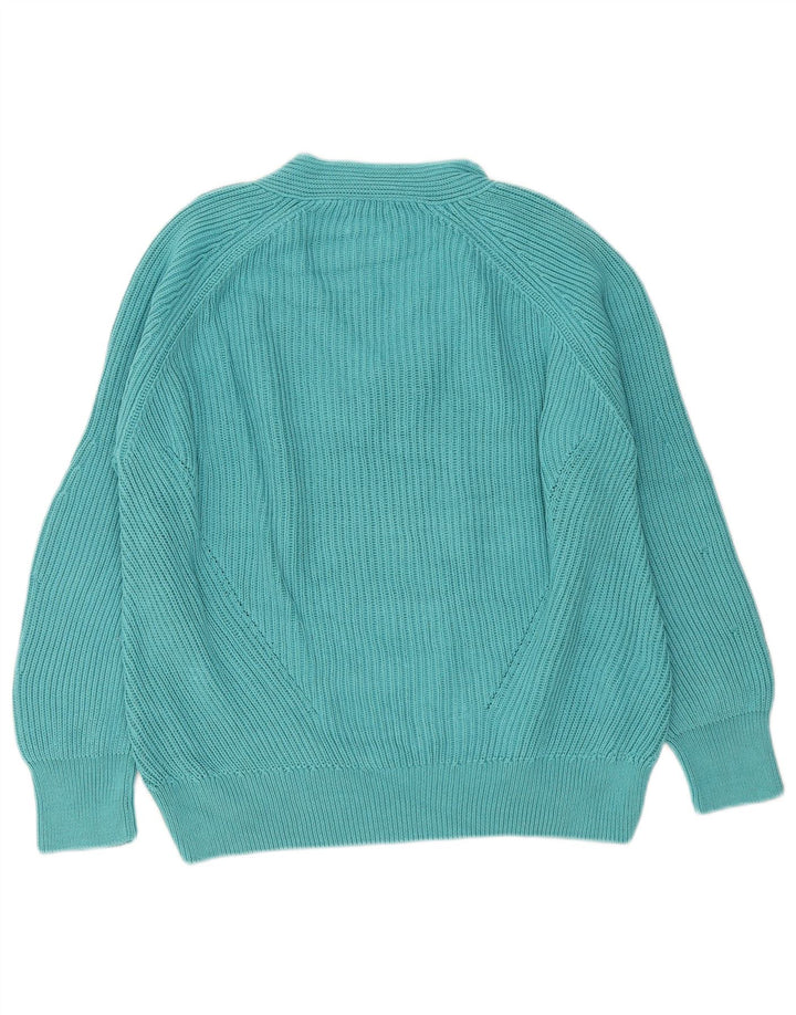 Sweter damski Massimo Dutti Oversize z dekoltem w kształcie litery V, UK 14, średni turkus