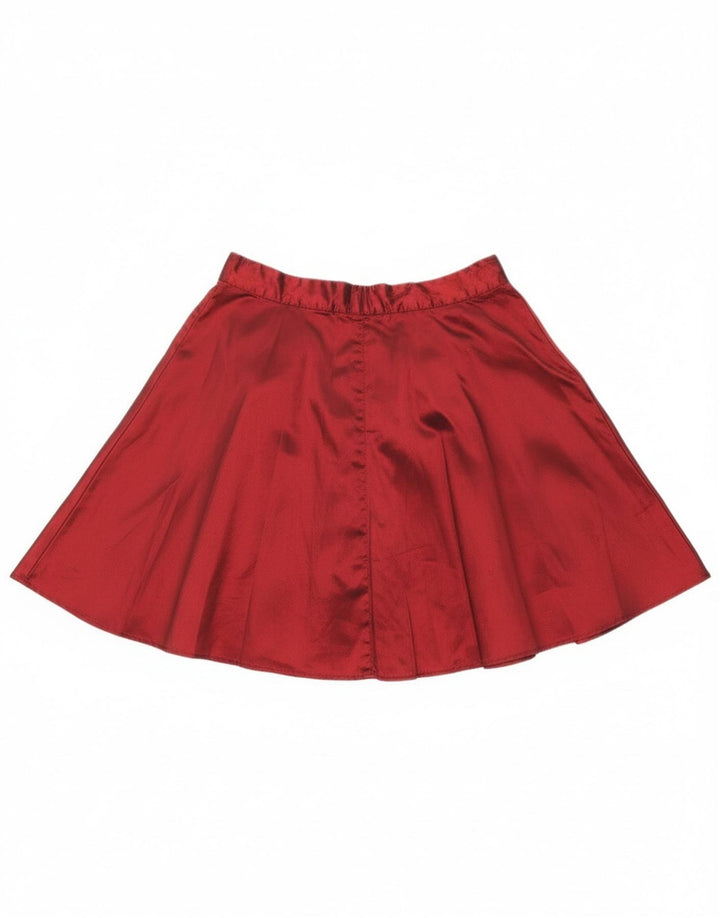 Vintage damska rozkloszowana spódnica W26 Small Burgund