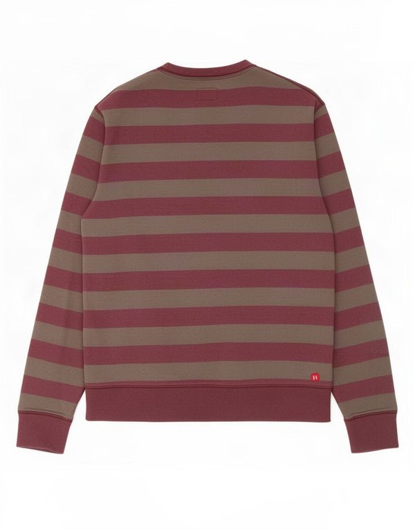 Męski sweter Levi's, średniej wielkości, bordowy, bawełniany w paski