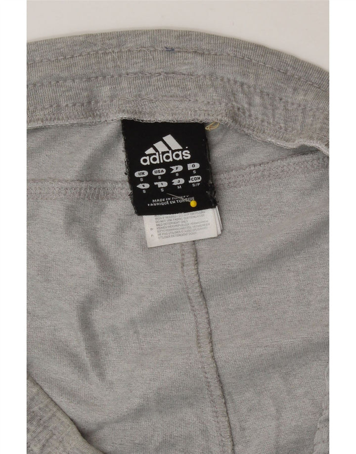 Męskie spodenki sportowe Adidas Climalite, małe, szare, bawełniane