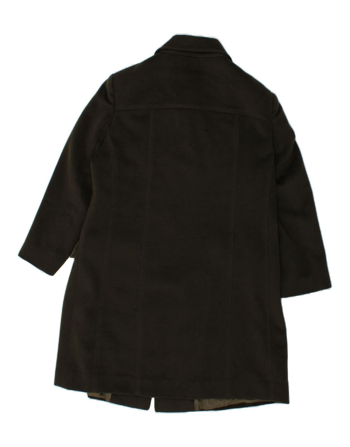 PAOLA ANTONINI Womens Overcoat IT 45 Large Khaki Acetate Vintage Paola Antonini and Second-Hand Paola Antonini from Messina Hembry 