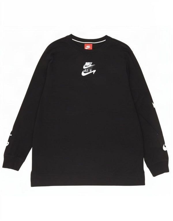 Nike Mens Graphic Top Long Sleeve Large Black
