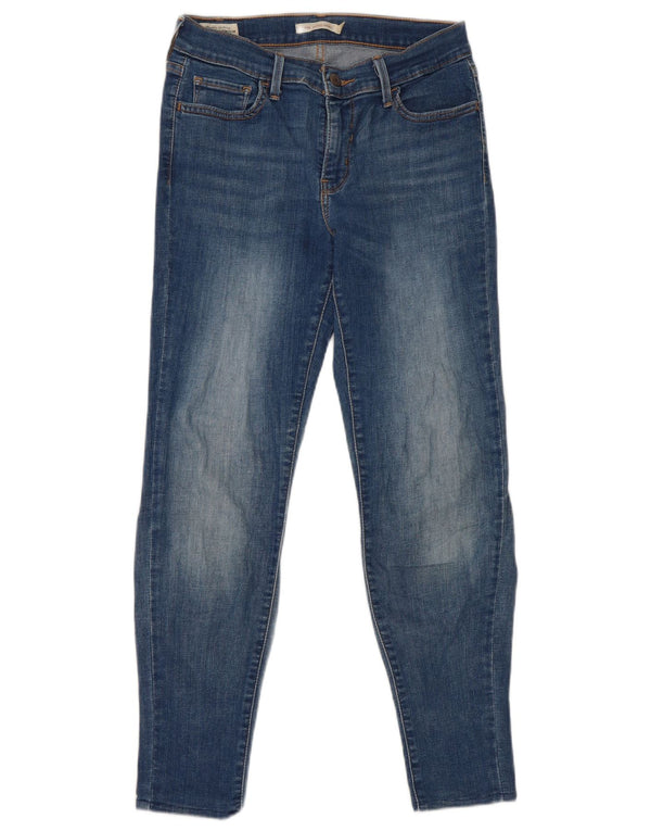 Damskie jeansy Levi's 710 Super Skinny W29 L30 Niebieska bawełna