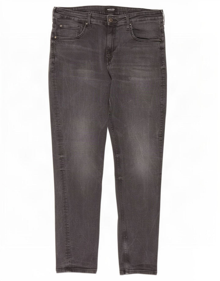 Męskie jeansy typu slim Jack & Jones W36 L34 Szara bawełna
