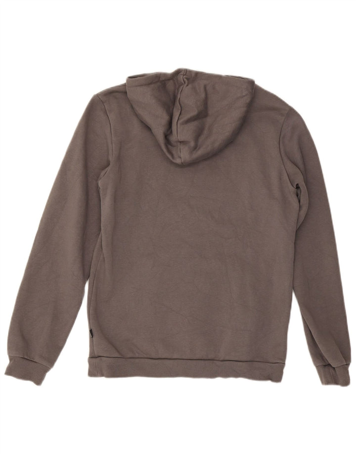 Chłopięcy sweter z kapturem i grafiką PUMA, 15-16 lat, szara bawełna