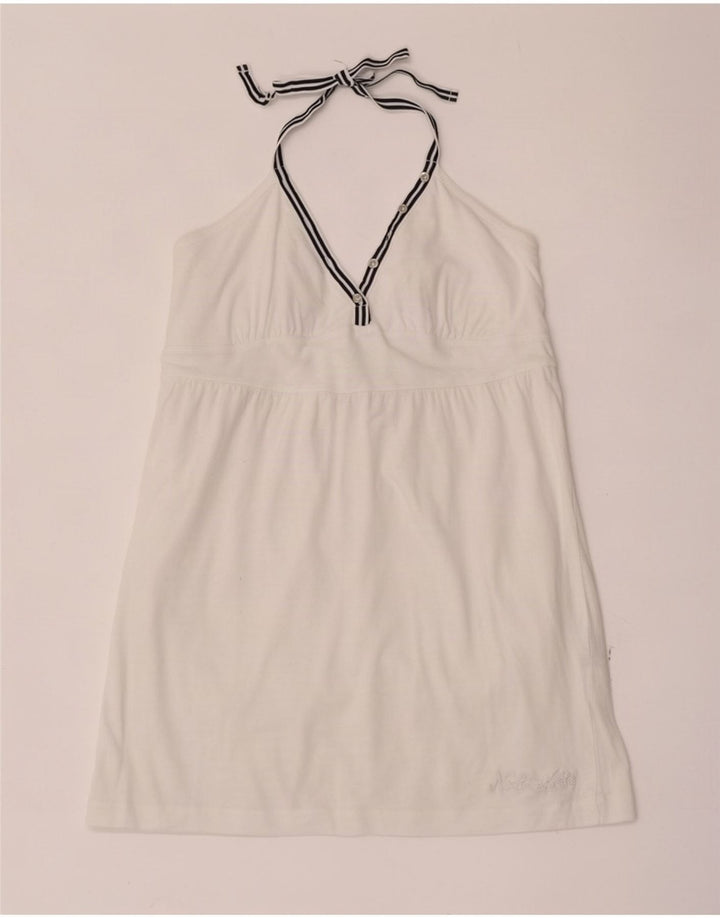 Damski top North Sails Crop Halter UK 14, duży, biały, bawełniany