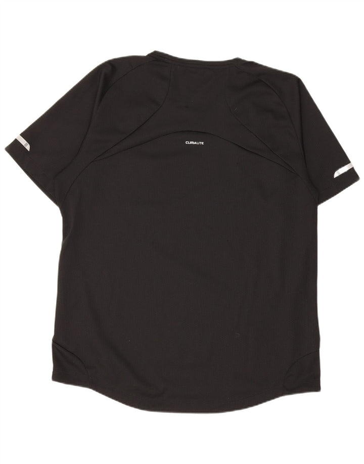 Męski T-shirt ADIDAS Climalite, duży, czarny, poliester