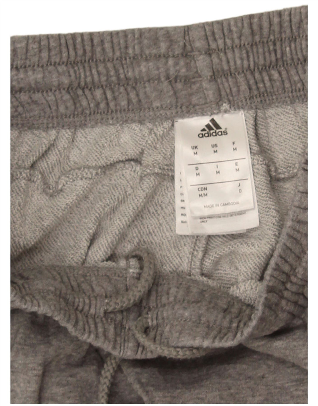 Adidas Męskie spodnie dresowe Joggery Średnioszare, bawełniane nakrapiane