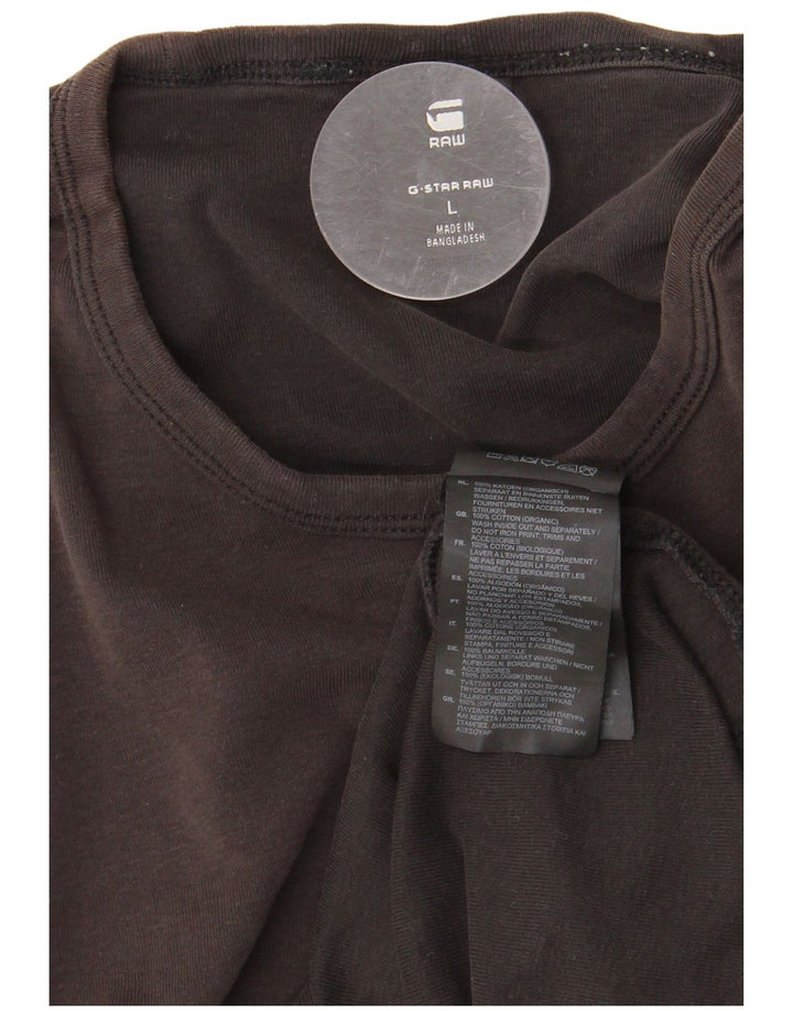 Męski T-shirt G-STAR, duży, czarny, bawełniany