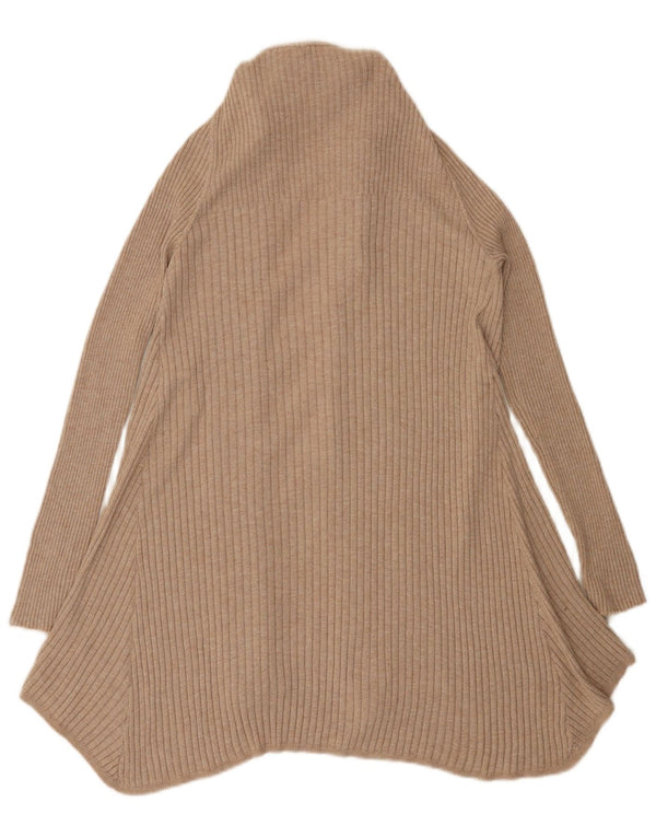 Sweter damski Marks & Spencer Longline Open Cardigan UK 14 średni beż
