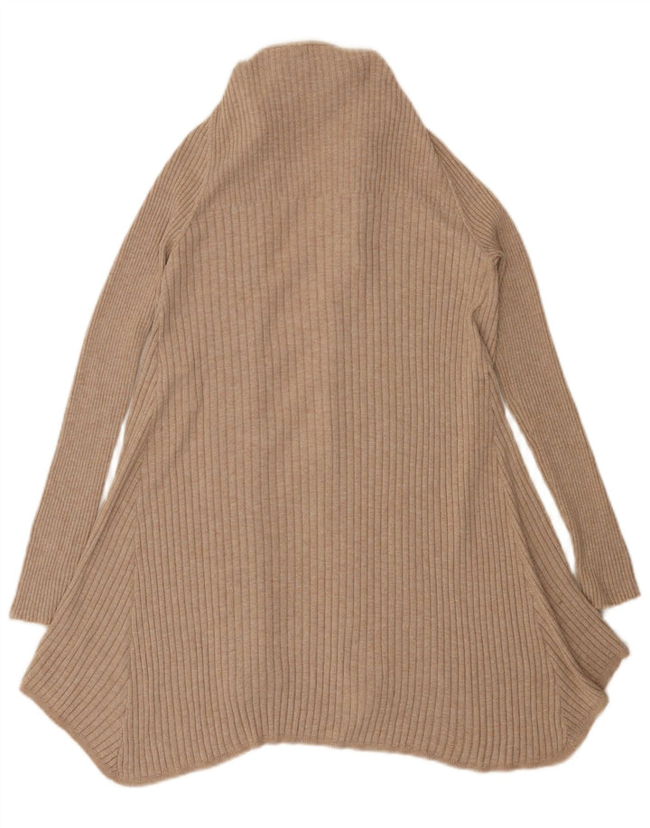 Sweter damski Marks & Spencer Longline Open Cardigan UK 14 średni beż