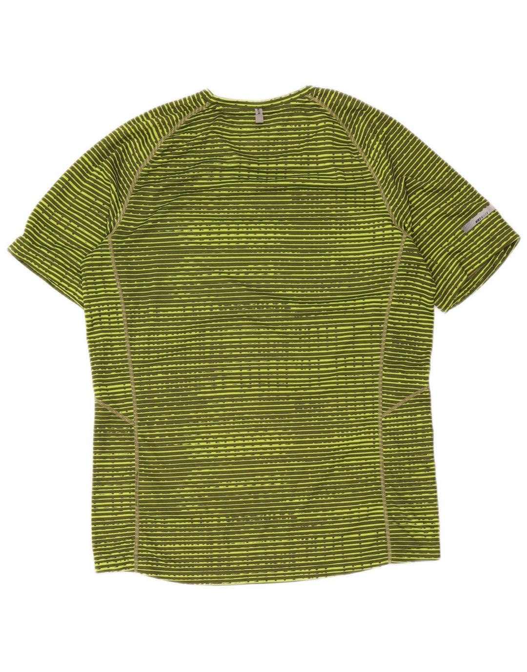 Damska koszulka Nike Dri Fit Top UK 14, poliester w średnie zielone paski