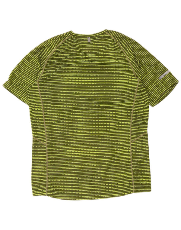 Damska koszulka Nike Dri Fit Top UK 14, poliester w średnie zielone paski