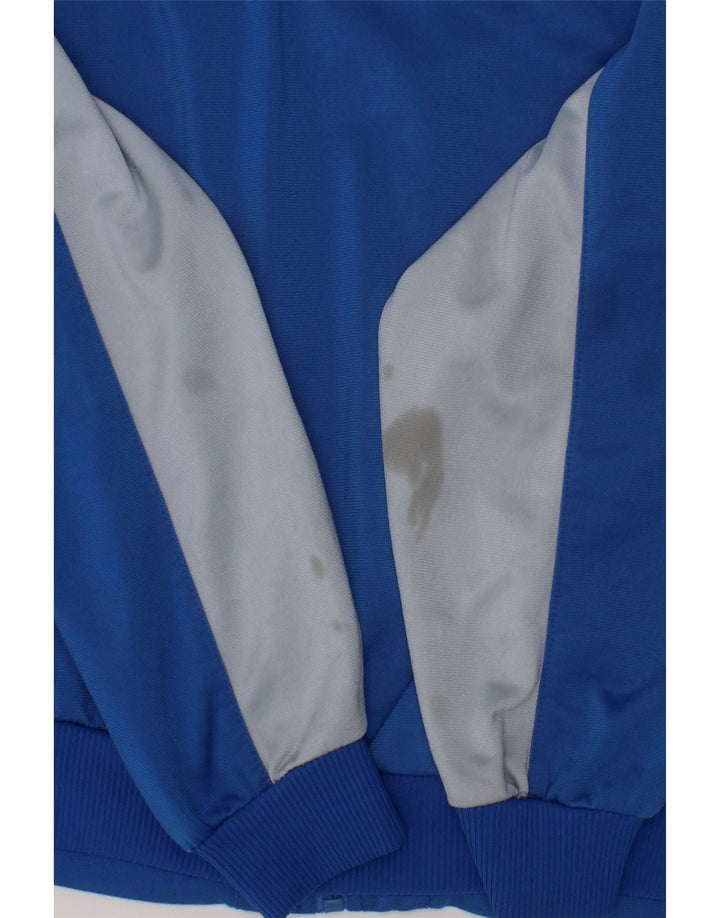 ADIDAS Boys Tracksuit Top Jacket 9-10 Years Blue Colourblock Polyester Vintage Adidas and Second-Hand Adidas from Messina Hembry 