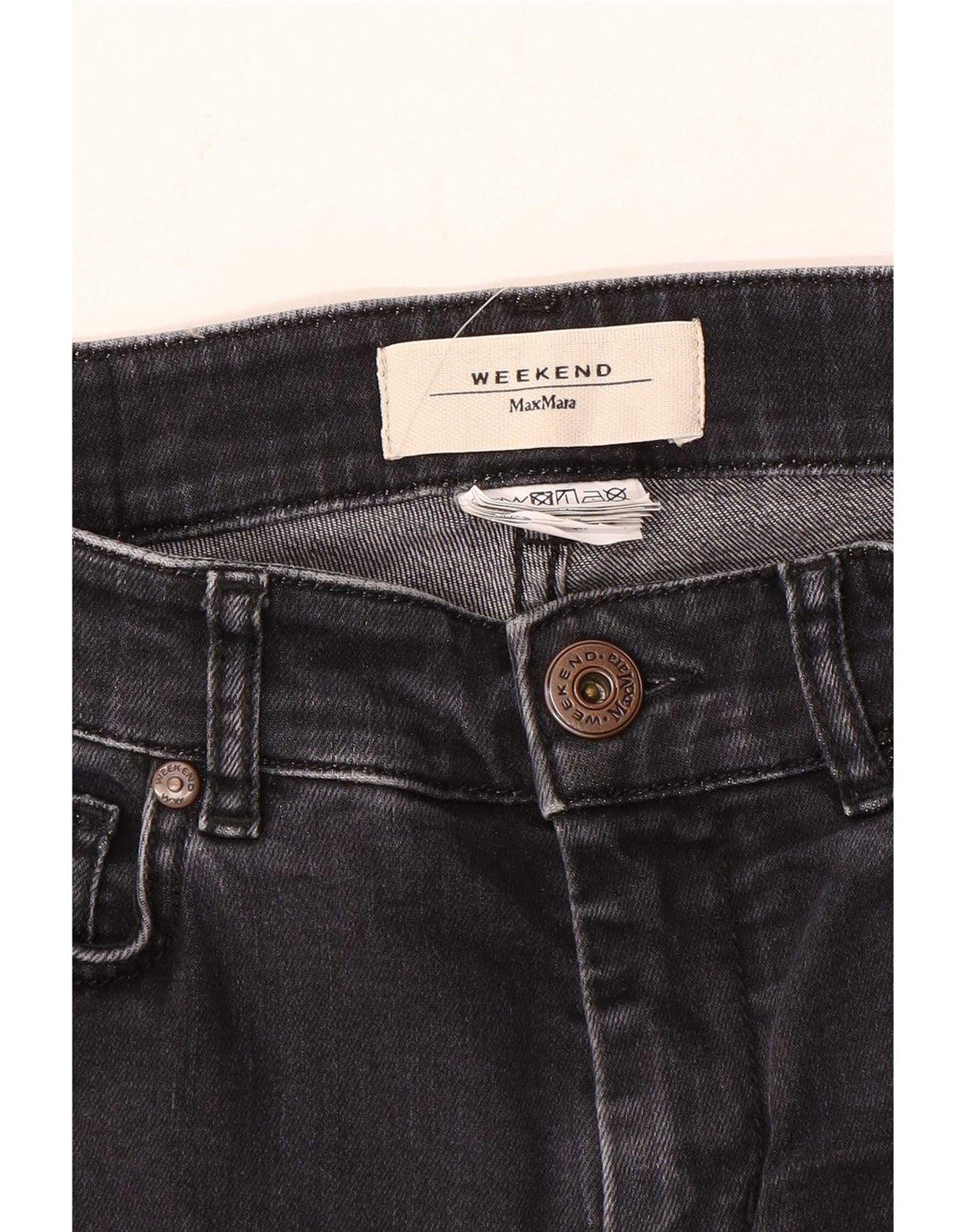 Damskie jeansy Max Mara Weekend Cropped W28 L25 Szare