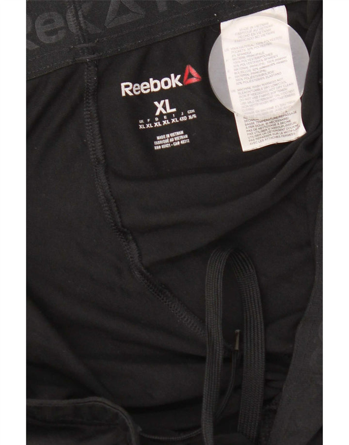 Męskie spodnie dresowe Reebok Speedwick XL, czarne, poliestrowe