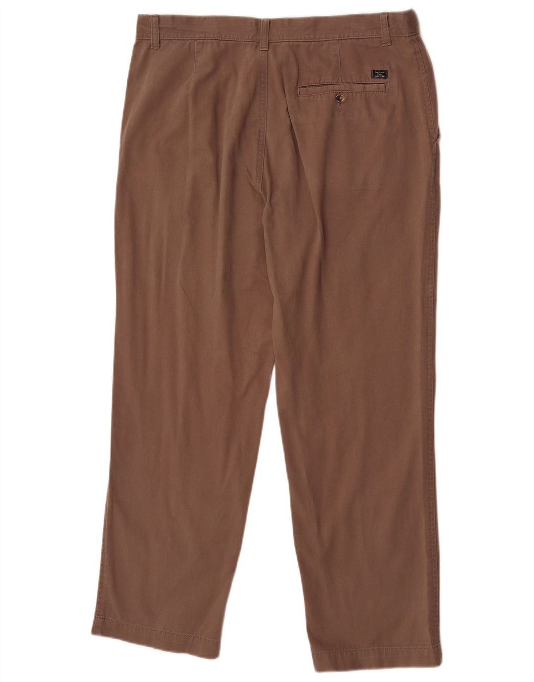 Męskie spodnie chino o regularnym kroju Marks & Spencer W36 L29 Brązowa bawełna