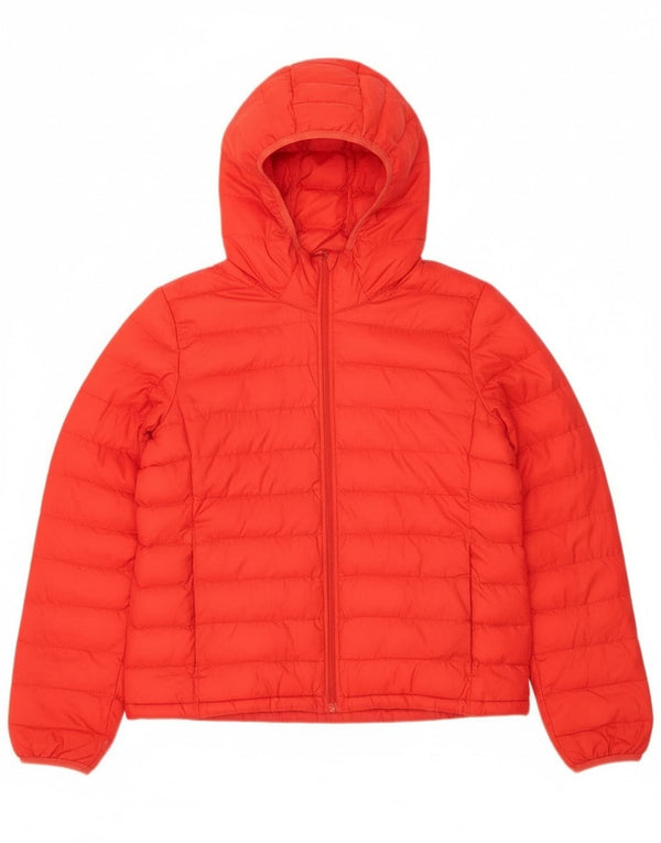 Damska ocieplana kurtka z kapturem Levi's UK 16, duża, czerwona, poliester