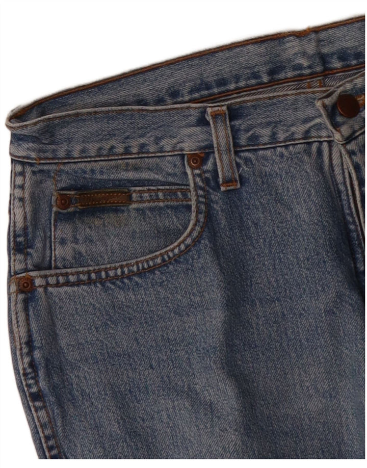 WRANGLER Womens Carla Slim Jeans W34 L30 Blue Cotton