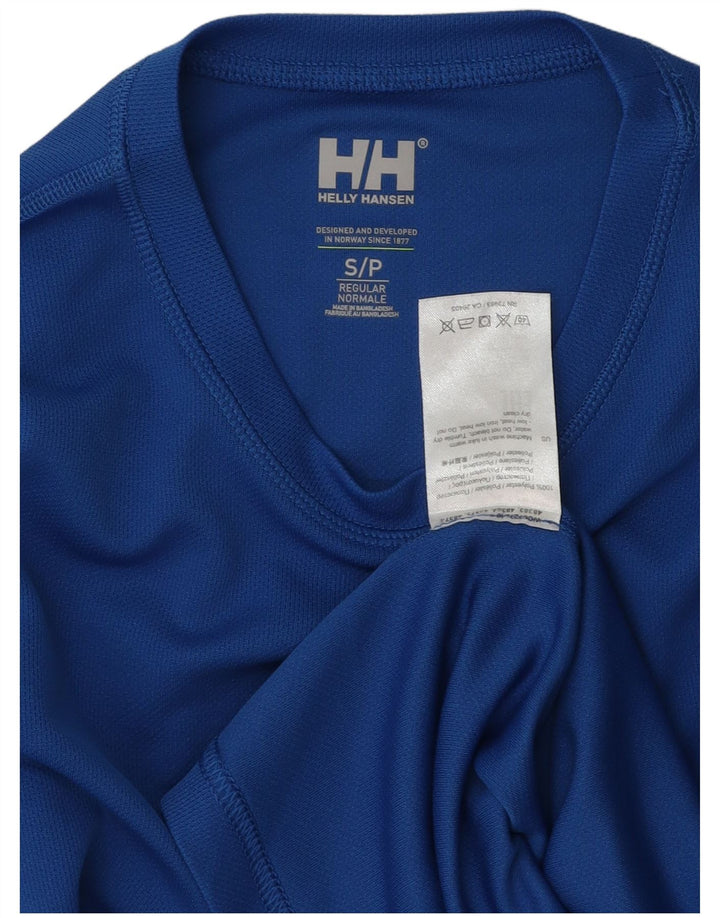 Helly Hansen Męski top z długim rękawem, mały, niebieski poliester