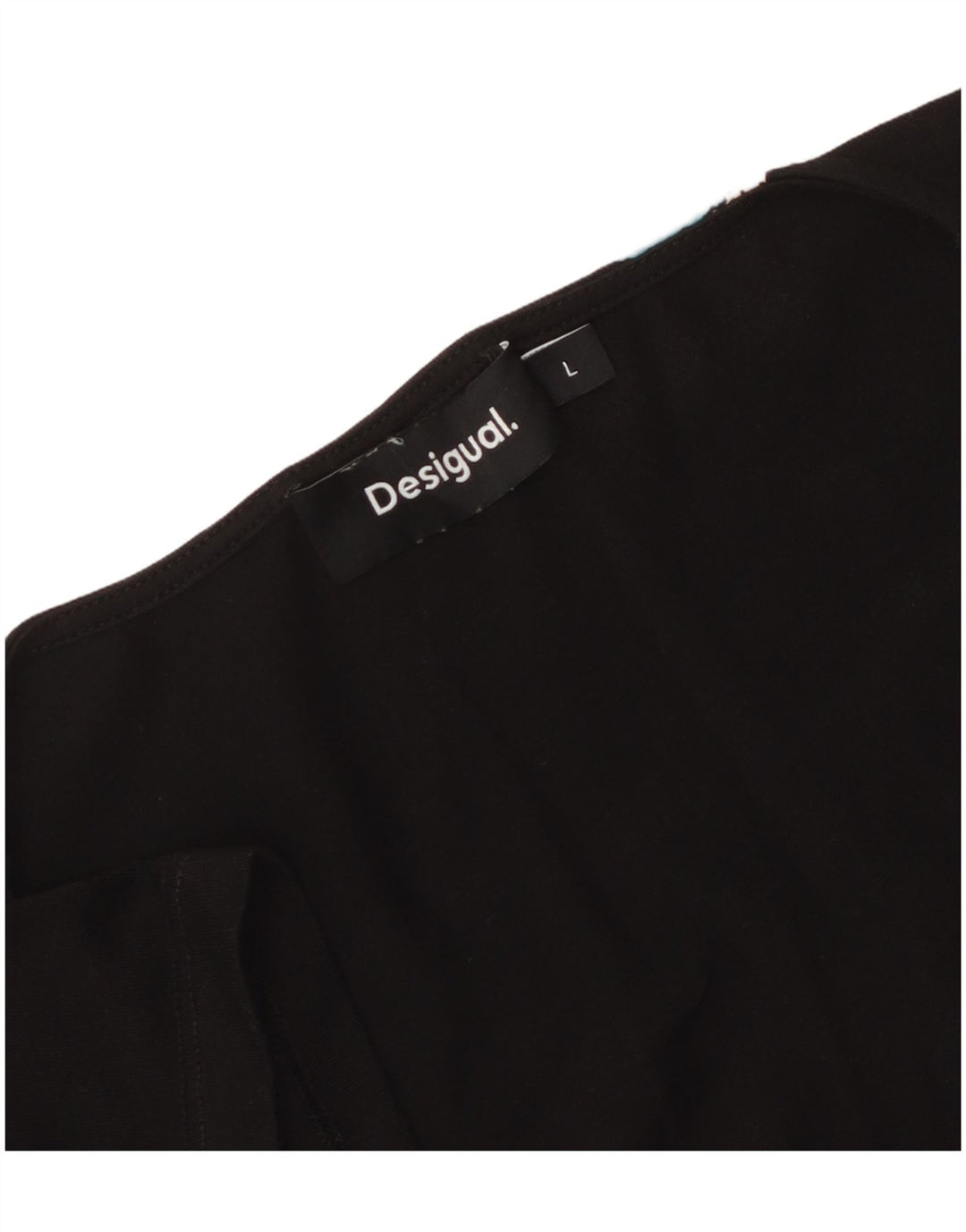 Damska sukienka o linii A Desigual UK 14, duża, czarna