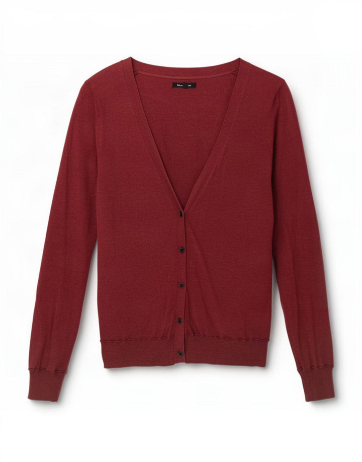 Sweter damski Massimo Dutti UK 12 średni burgund