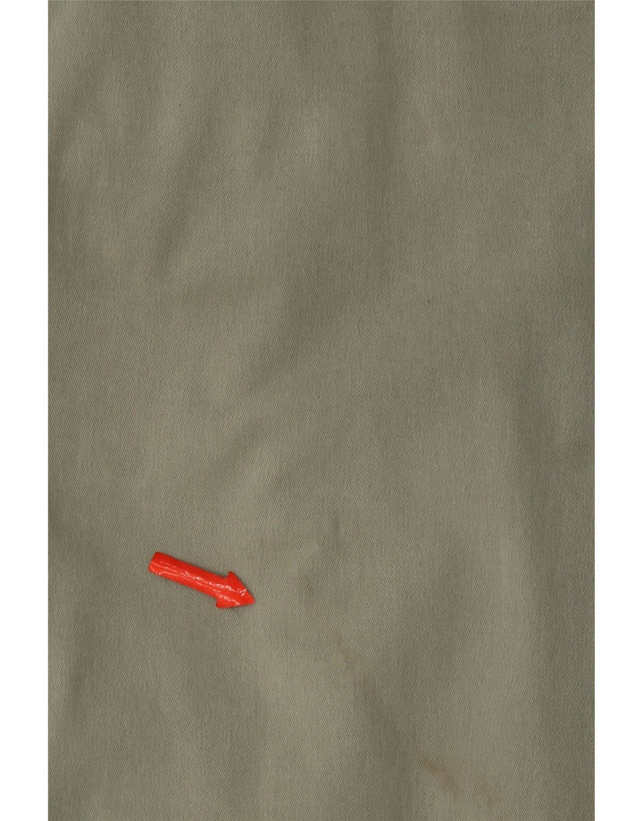 Damskie spodnie typu chino Regular Marks & Spencer W34 L33 Zielona bawełna