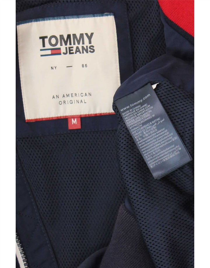 Męska kurtka bomberka Tommy Hilfiger UK 38 Średni granatowy poliamid