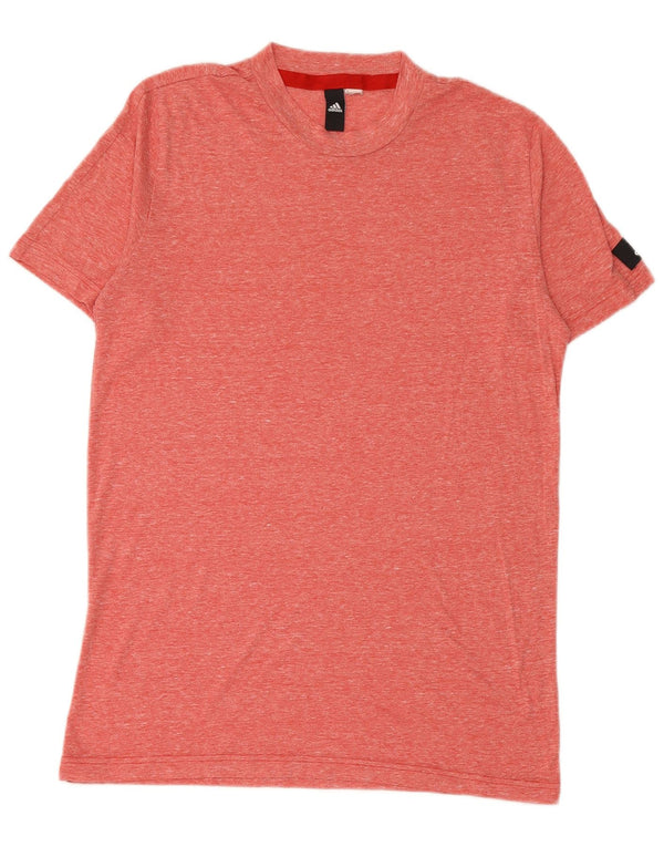 T-shirt męski ADIDAS, średni, czerwony, nakrapiany