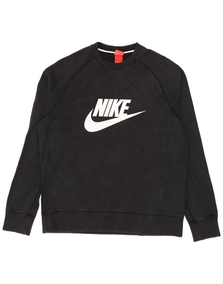Męski sweter z grafiką Nike XL, czarny, bawełniany