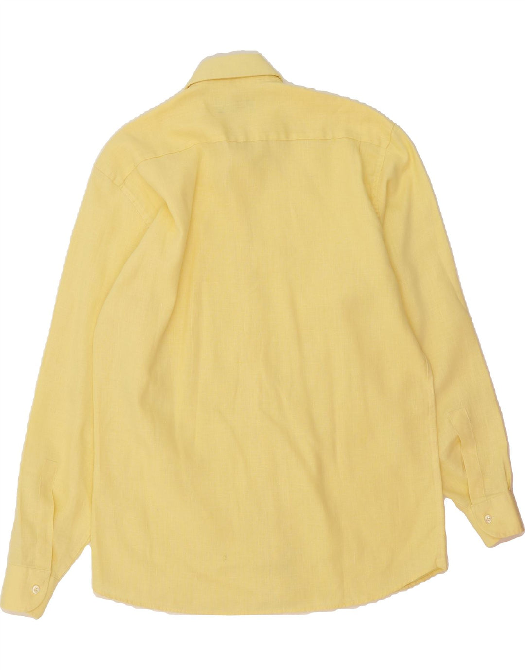 ROBERTA DI CAMERINO Mens Shirt Size 40 15 1/2 Medium Yellow Vintage Roberta di Camerino and Second-Hand Roberta di Camerino from Messina Hembry 