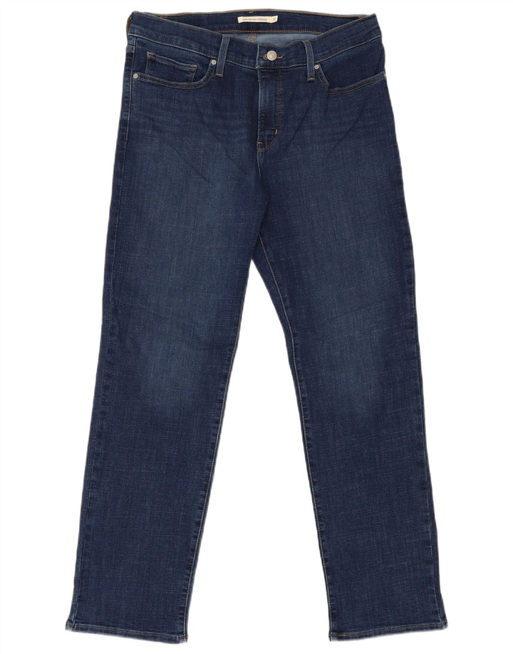 Damskie dżinsy Levi's 314 Shaping Straight W31 L30 Niebieska bawełna